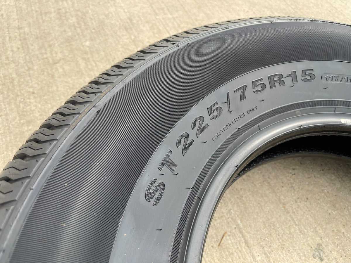 (1) 225/75/15 HI-RUN ST-100 Radial tire ST225/75R15 Trailer LT 10 ply LRE NEW