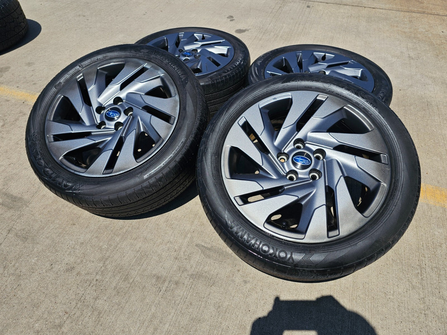 18" Subaru Outback Legacy Forester OEM wheels rims  tires 2023 2024 2025