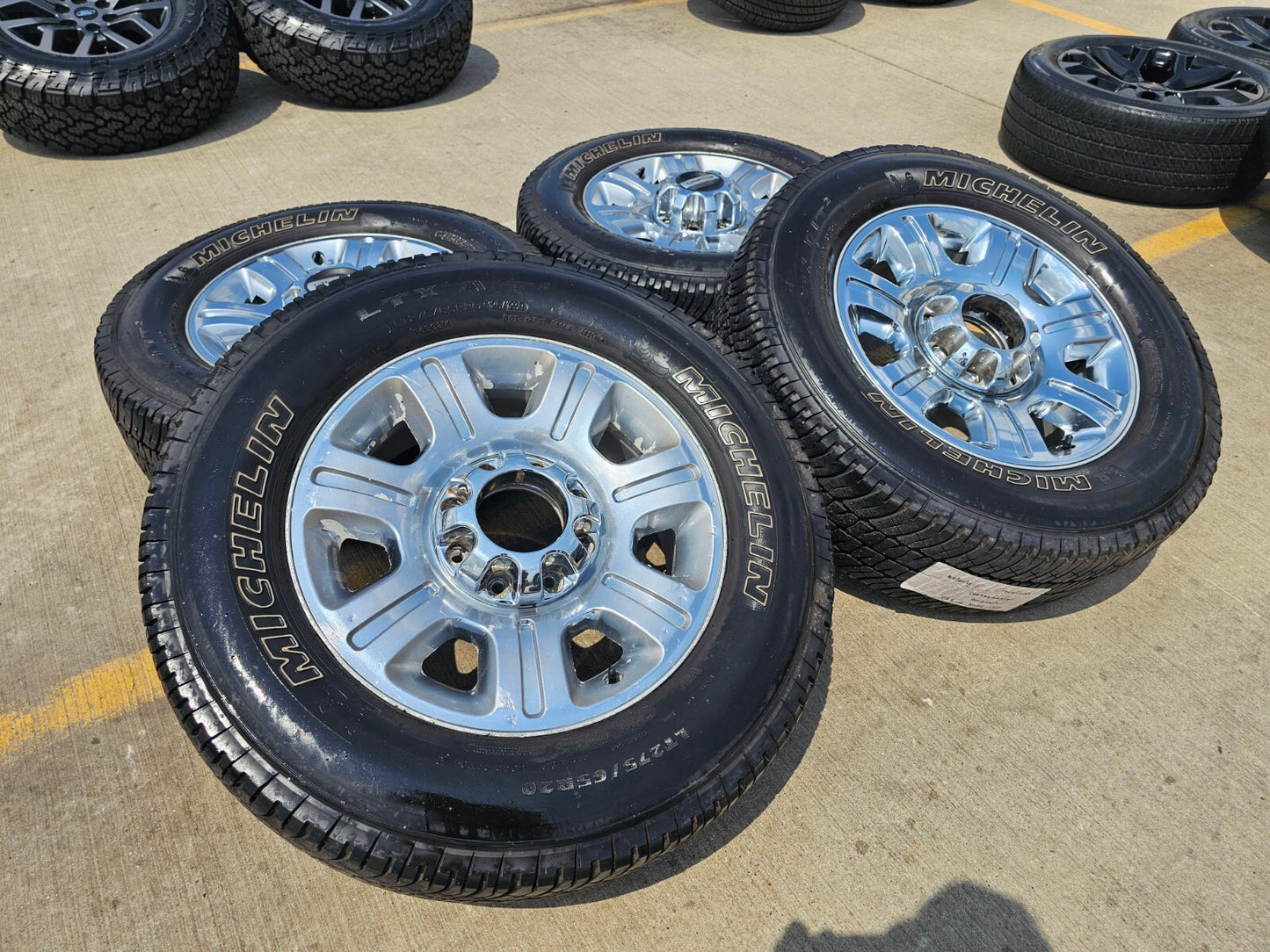 20" FORD F-250 F-350 Lariat OEM 3892 CHROME rims wheels tires MICHELIN