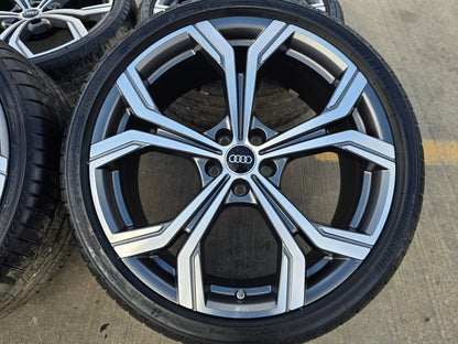 21" Audi S6 S5 wheels rims OEM Q3 Q4 A5 A6 A7 S7 RS5 RS6 2024 2025 2026 SET NEW
