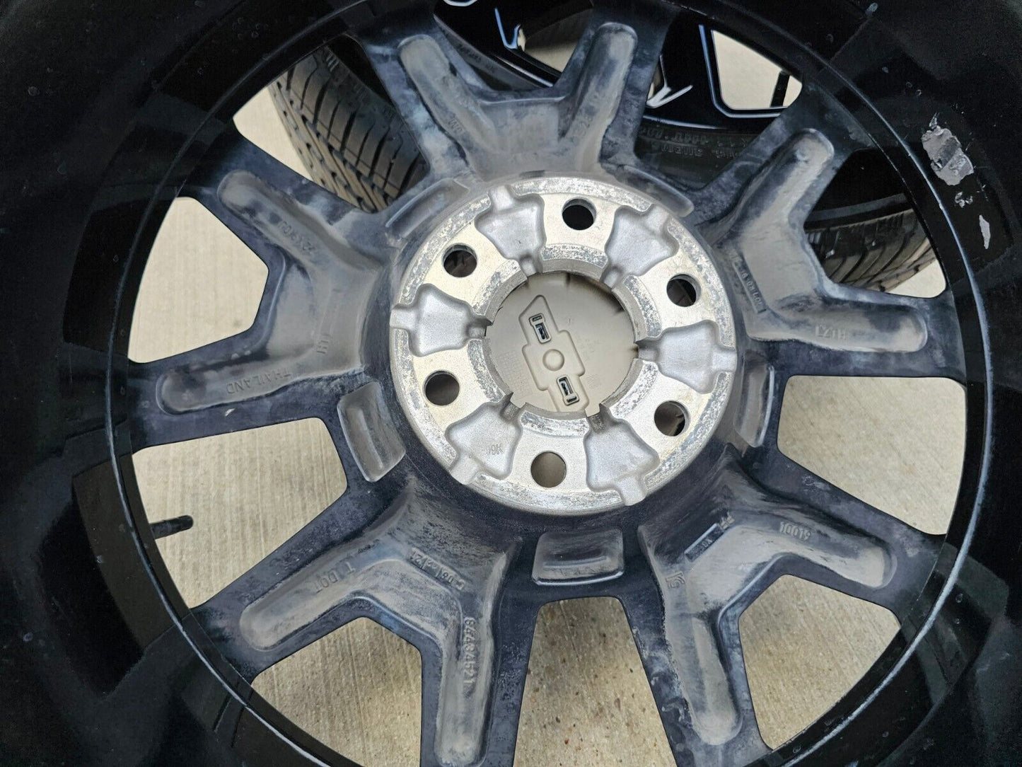22" Chevy Tahoe Silverado RST OEM black 14035 wheels rims tires