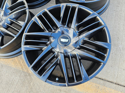 NEW 24" Cadillac Escalade IQ Deep Space EV OEM SET wheels rims Hummer 2025-2027