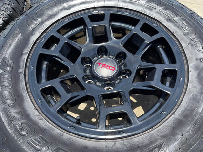 17" Toyota 4Runner Tacoma OEM wheels rims black 170302 TRD FJ BRIDGESTONE NEW