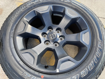 (1) 20" Dodge Ram 1500 OEM Laramie Black 2680 wheel Spare 2024 2025 2026