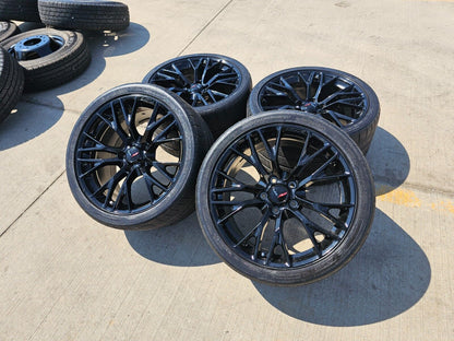 19x10 20x12 Chevy Corvette Z06 STINGRAY C7 OEM wheels rims 5734 5736 black