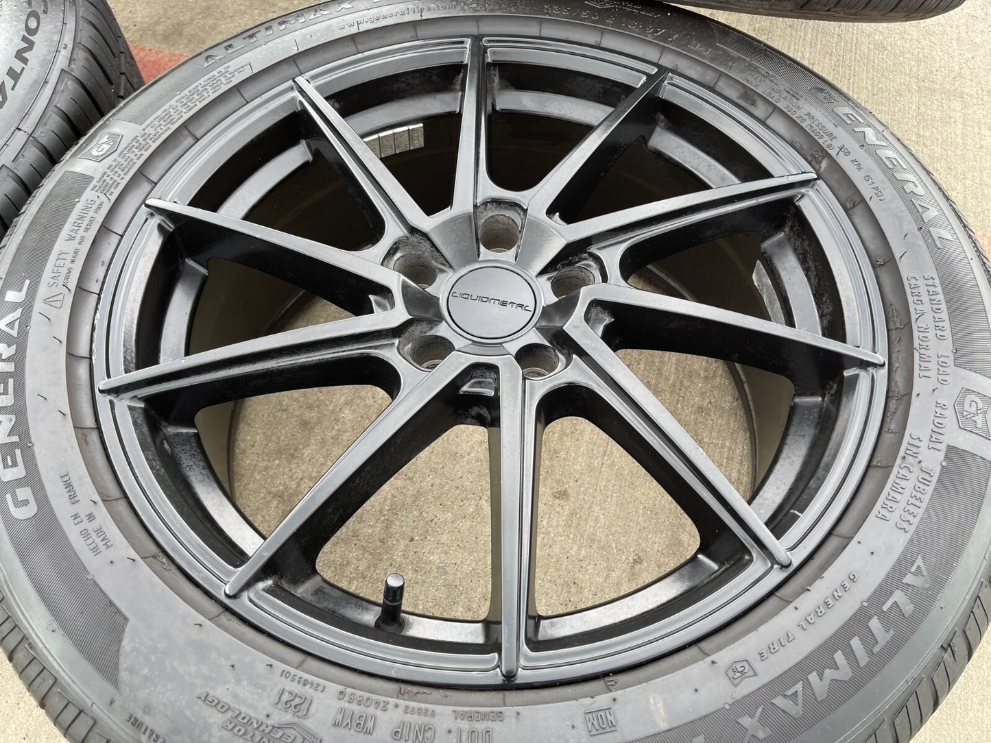 18" Liquid Metal Shadow wheels rims Mustang Accord Camry 5x114.3 5x4.5 tires