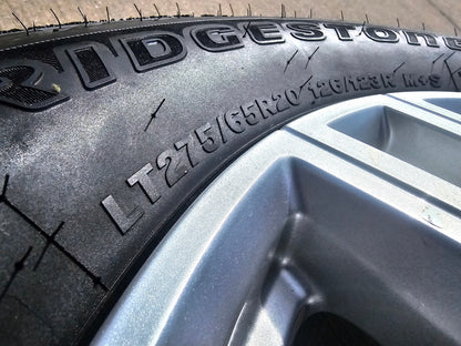 20" GMC Sierra AT4 2500 3500 OEM wheels rims 5950 Silverado BRIDGESTONE DUELER