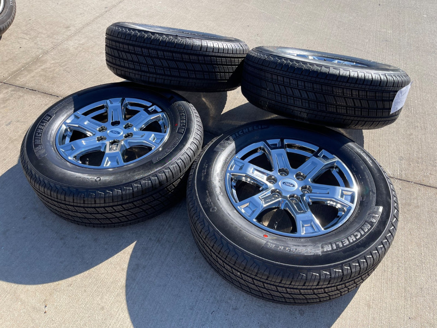 18" Ford F-150 Expedition OEM 10343 chrome rims wheels 2024 2025 2026 MICHELIN