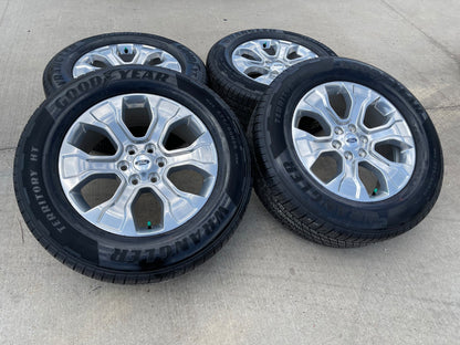20" Ford F-150 PLATINUM OEM rims wheels 10348 SET Expedition tires GOODYEAR NEW