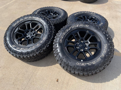 18" Dodge Ram 1500 Rebel Black OEM 95935 wheels rims SET DURATRAC A/T NEW