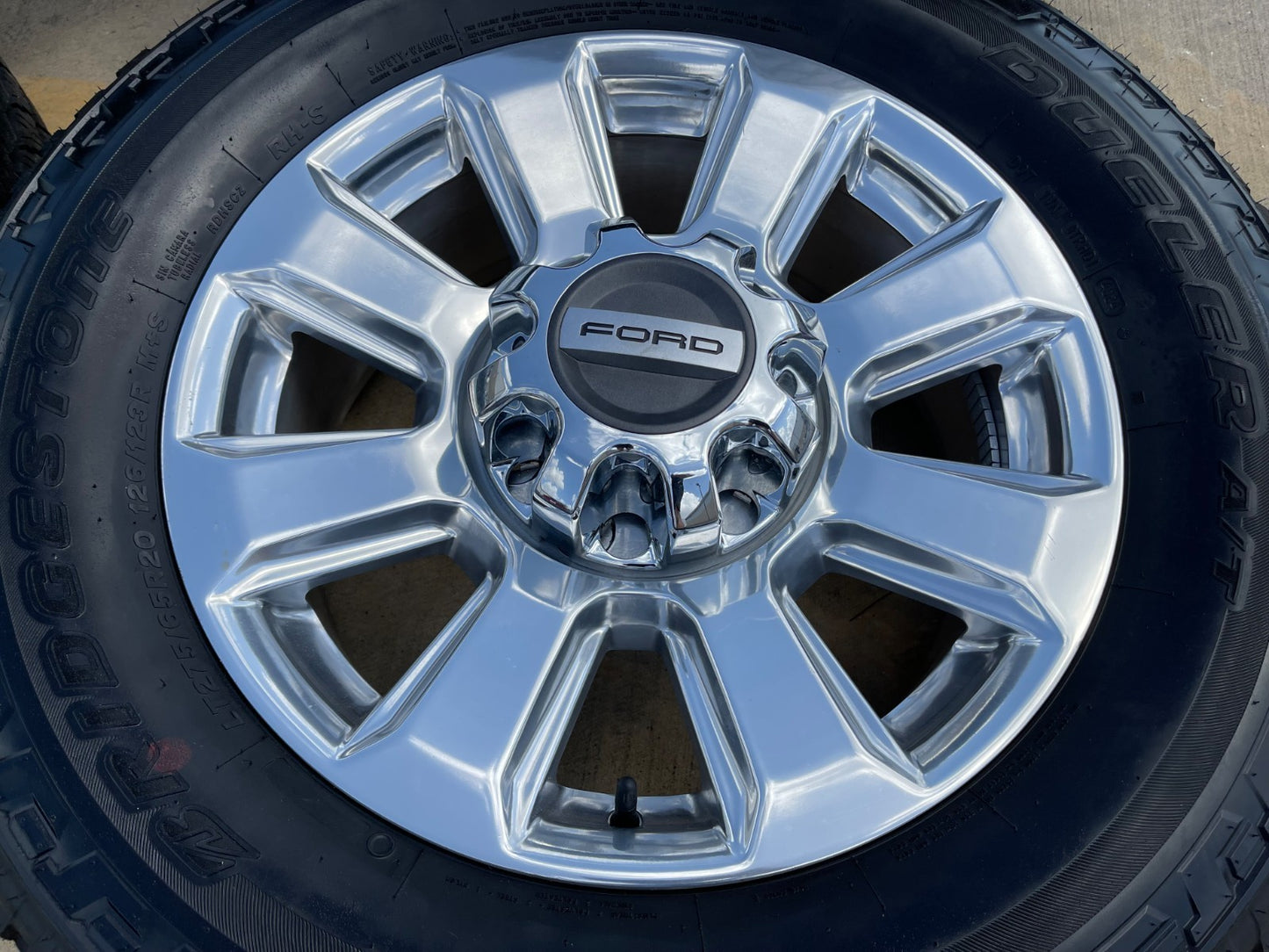 20" Ford F-250 F-350 Platinum OEM rims wheels 10103 tires BRIDGESTONE A/T SET