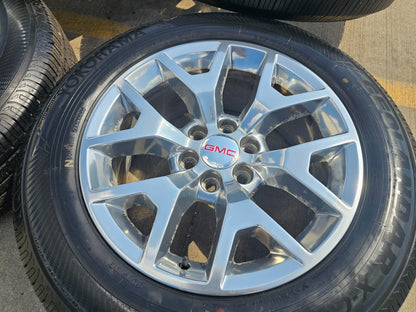 20" GMC Yukon Chevy Tahoe OEM Y spoke wheels rims 5698 tires