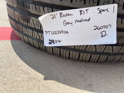 (1) 21" Rivian R1T R1S OEM wheel rim tire spare 2022 2023 2024 2025 2026 2027
