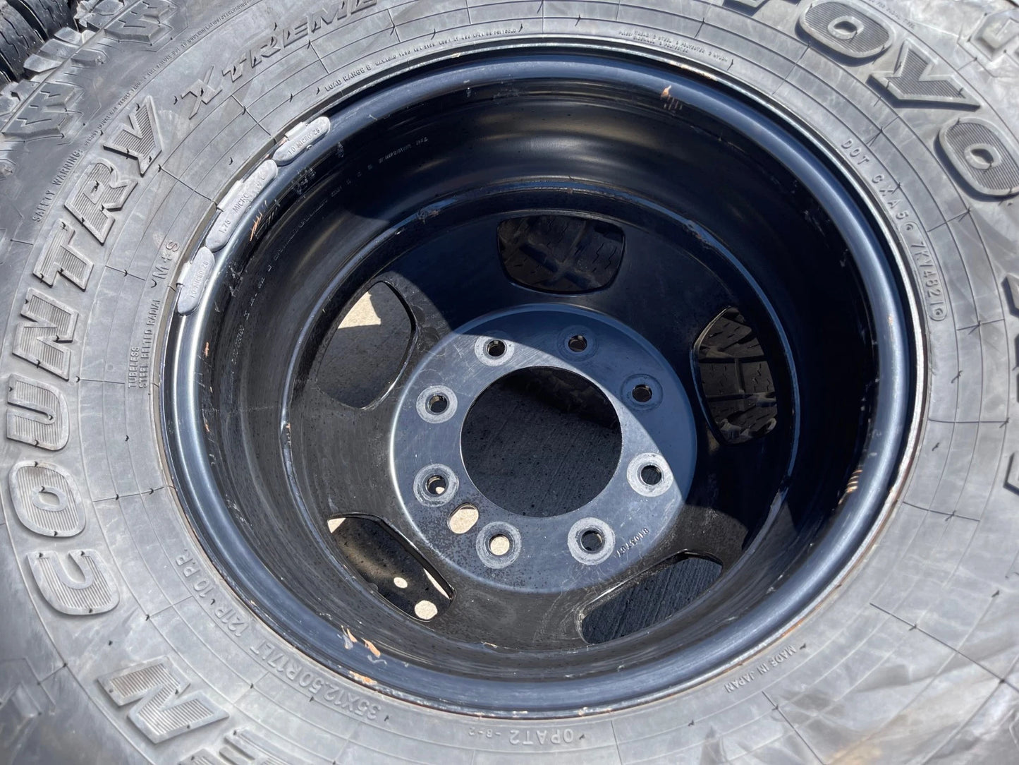 17" Dodge Ram 3500 Dually Laramie 8x200 wheels rims 2703 2704 OEM tires 35"