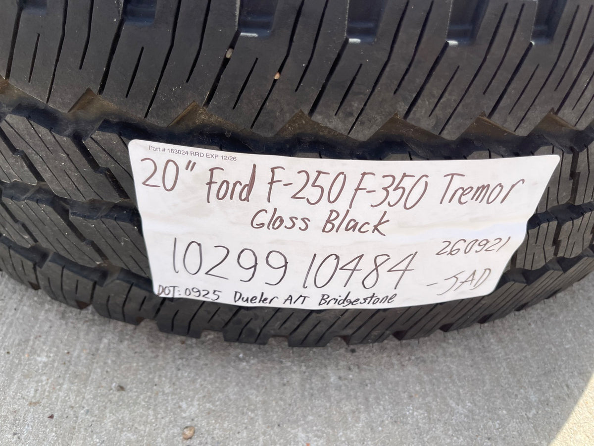 20" Ford F-250 F-350 OEM TREMOR wheels rims SET 10299 10484 BRIDGESTONE SET NEW
