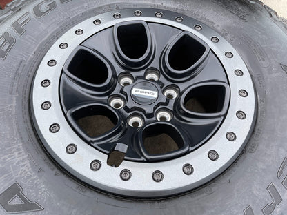 17" Ford F-150 Raptor OEM BEADLOCK rims wheels 10459 95210 BFG KO2 37" tires NEW