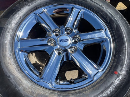 18" Ford F-150 Lariat OEM 10613 95922 CHROME rims wheels Expedition MICHELIN NEW