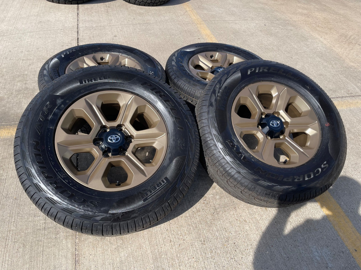 17" 4Runner Toyota Tacoma OEM wheels rims 75153 FJ BRONZE SET PIRELLI A/T NEW
