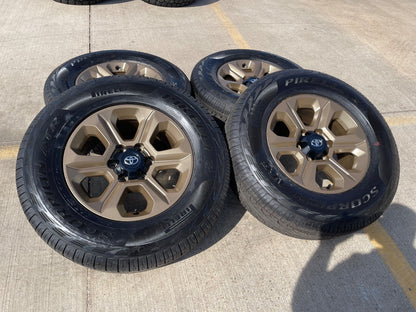17" 4Runner Toyota Tacoma OEM wheels rims 75153 FJ BRONZE SET PIRELLI A/T NEW