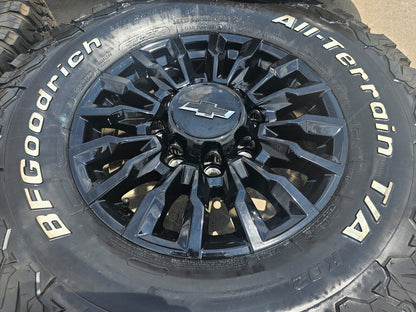 18" Chevy Silverado ALASKAN AT4X 2500 3500 black OEM 14031 wheel 2024 NEW BFG