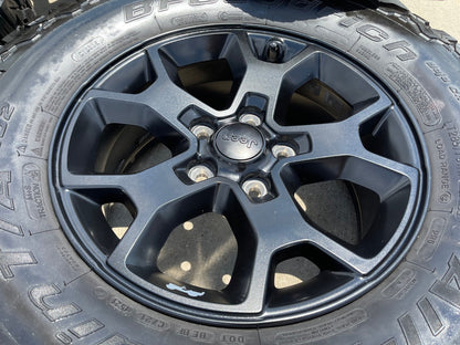 17" Jeep Wrangler Rubicon OEM 9218 Black wheels rims Gladiator BFG