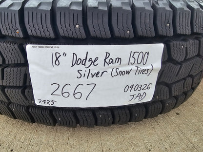 18" Ram 1500 OEM 2667 stock wheels rims SNOW tires 2022 2023 2024 2025 2026