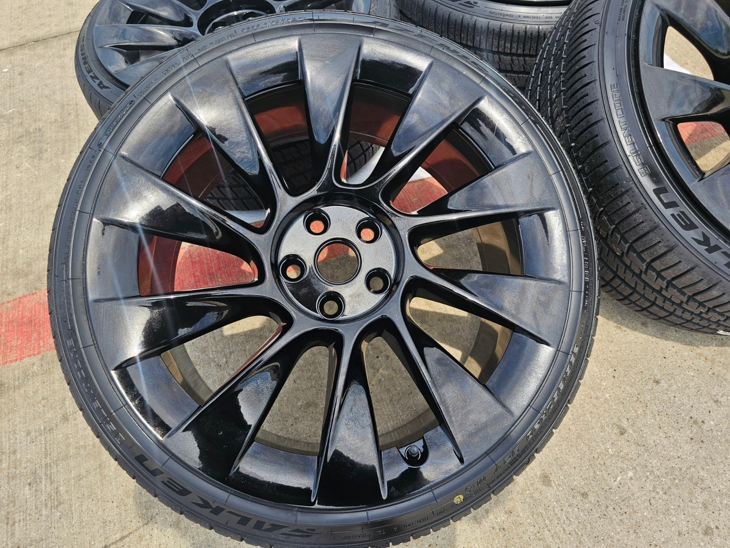 20" Tesla Model 3 OEM Uberturbine wheels rims tires 2021 2022 2023 2024 2025 NEW