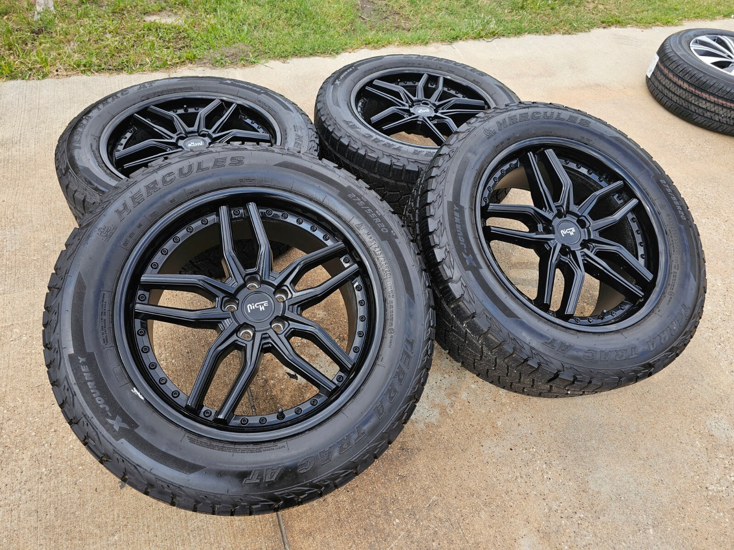20" 20x9 NICHE Methos M194 Jeep Wrangler wheels rims 5x114.3 5x4.5