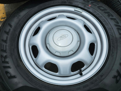 17" Ford F-150 OEM rims wheels 3857 tires steel 2023 2024 2025 PIRELLI A/T NEW