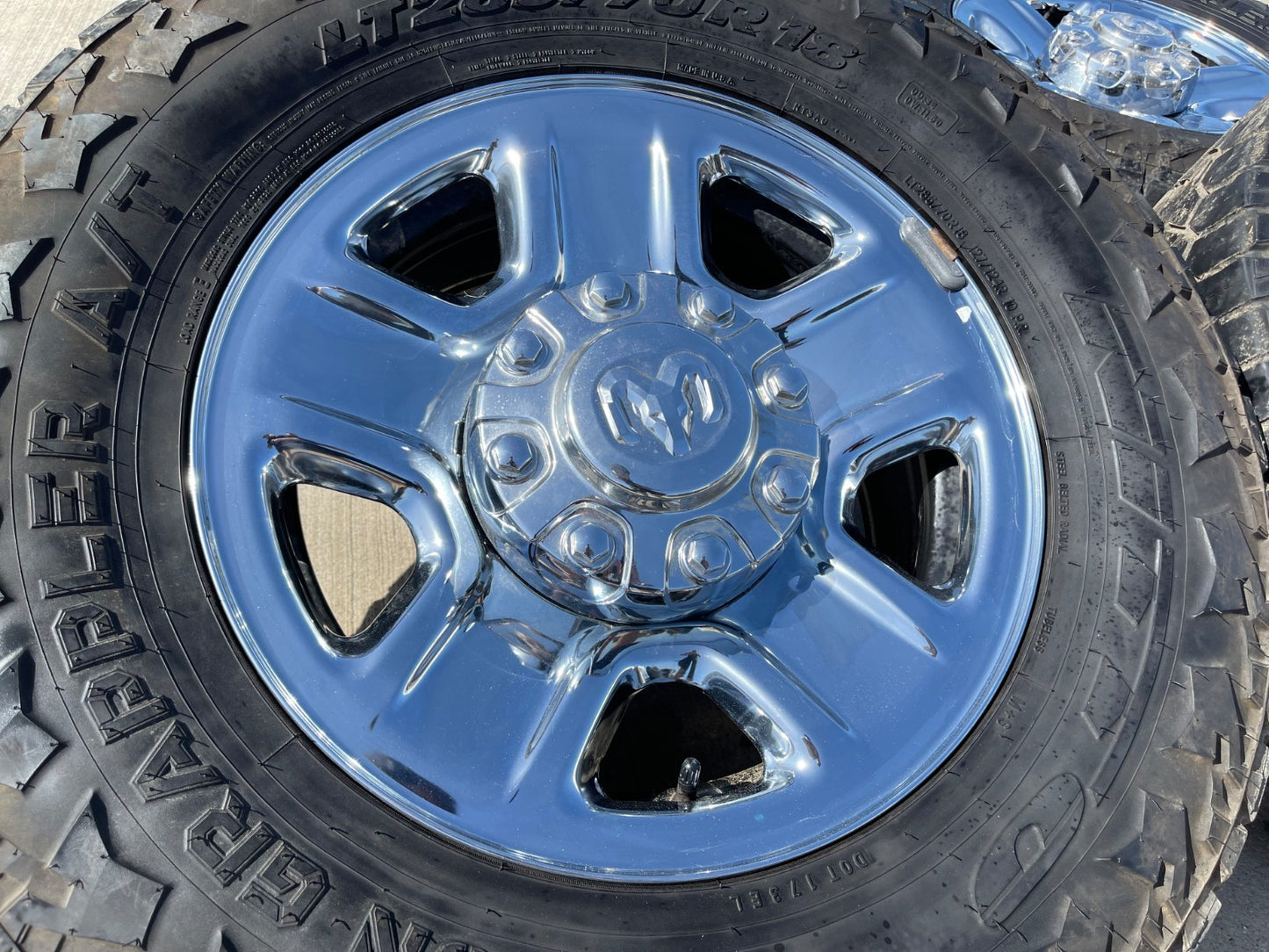 18" Dodge Ram 2500 3500 STEEL chrome OEM 2473 wheels rims NITRO
