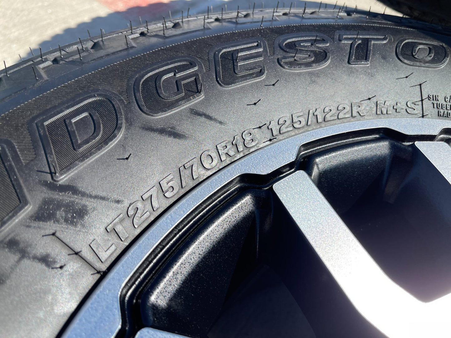 18" Ram 2500 3500 LARAMIE OEM wheels rims 2694 tires BRIDGESTONE A/T NEW 2026