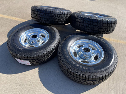 16" Ford F-250 F-350 Excursion OEM 3408 polished wheels rims tires