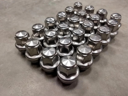 (24) 14x1.5 OEM Ford lug nuts polished F-150 Expedition OE 2015-2026