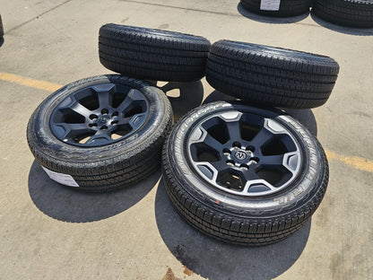 20" Dodge Ram 1500 OEM Laramie Black 2462 2680 wheels rims 2026 2027 SET NEW