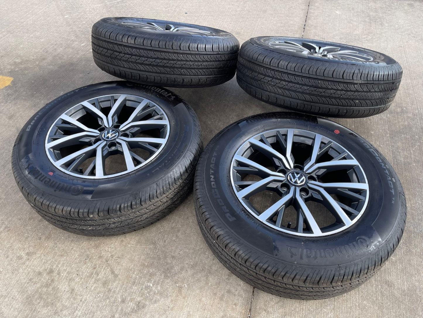 17" VW Tiguan OEM 70037 wheels rims tires 2020 2021 2022 2023 2024 2025 2026