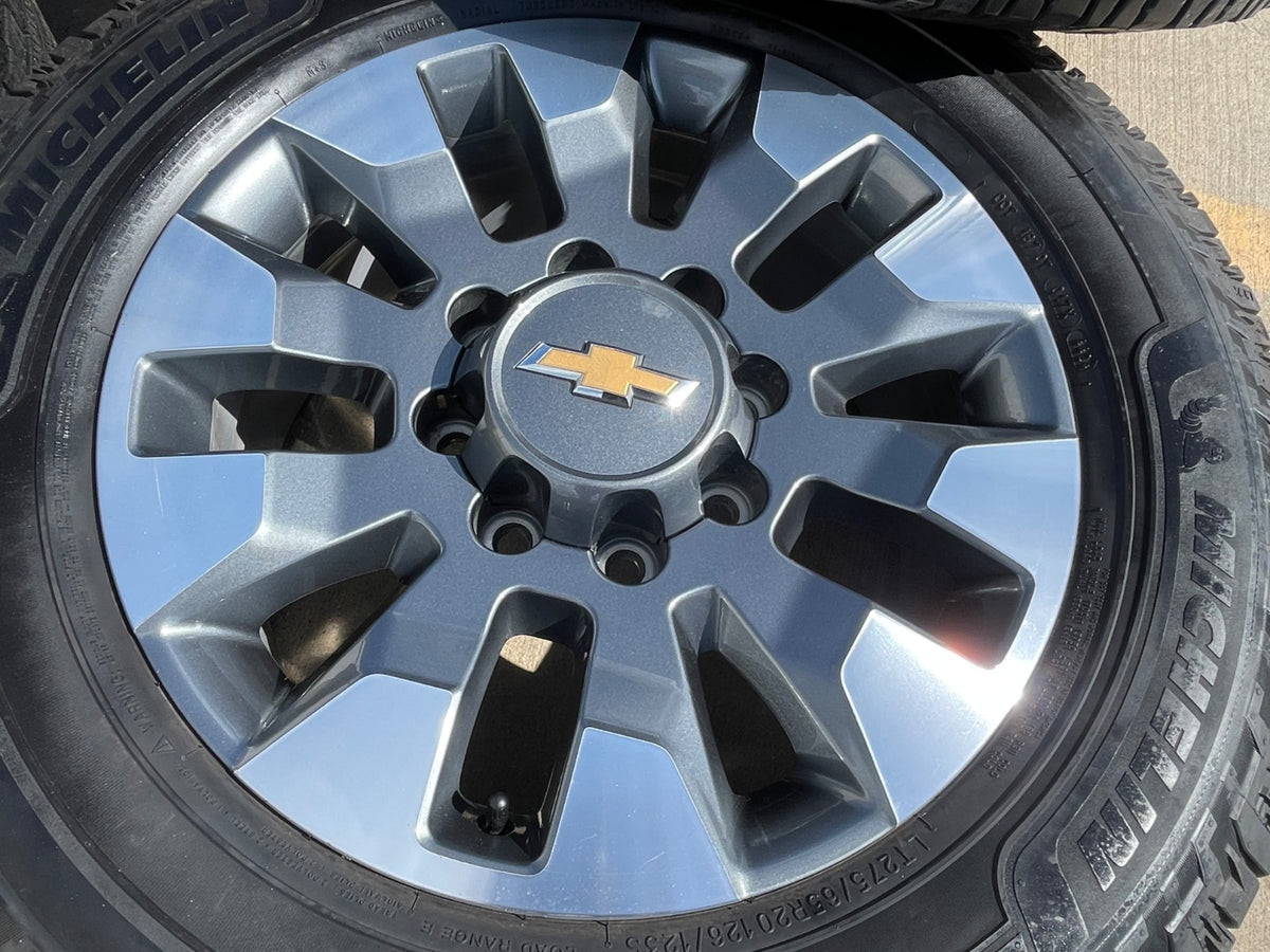 20" Chevy Silverado GMC Sierra 2500 3500 OEM 5960 5947 wheels rims SET MICHELIN