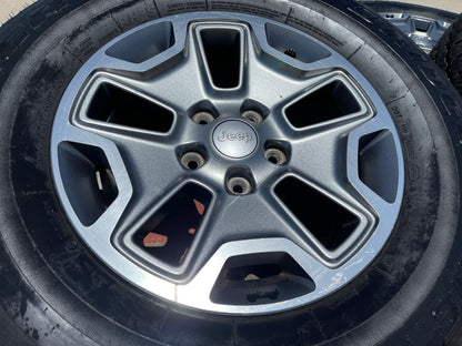 17" Jeep Wrangler Gladiator OEM Rubicon wheels rims 9118 tires