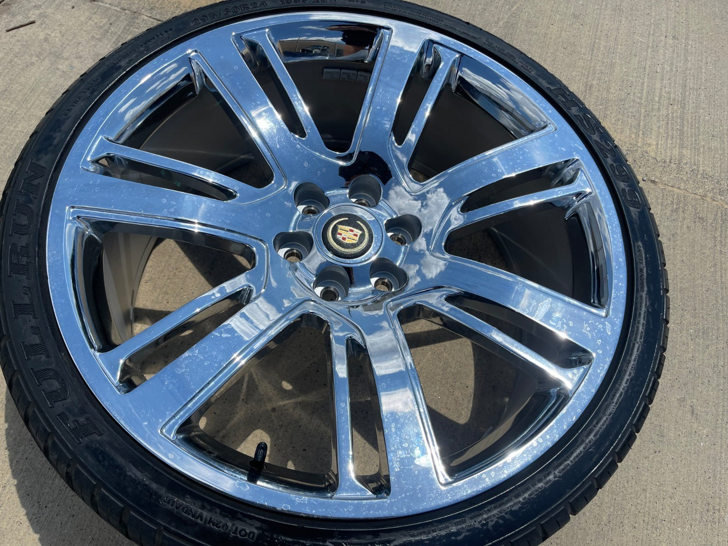 24" Cadillac Escalade Platinum OEM Replica 4738 wheel rim tire CHROME spare