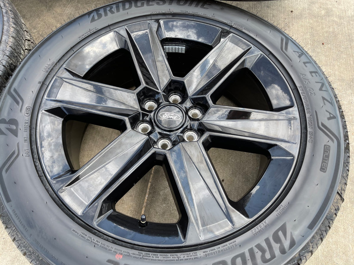 22" Ford F-150 LOBO LARIAT OEM black rims wheels SET Expedition 2026 2027 NEW