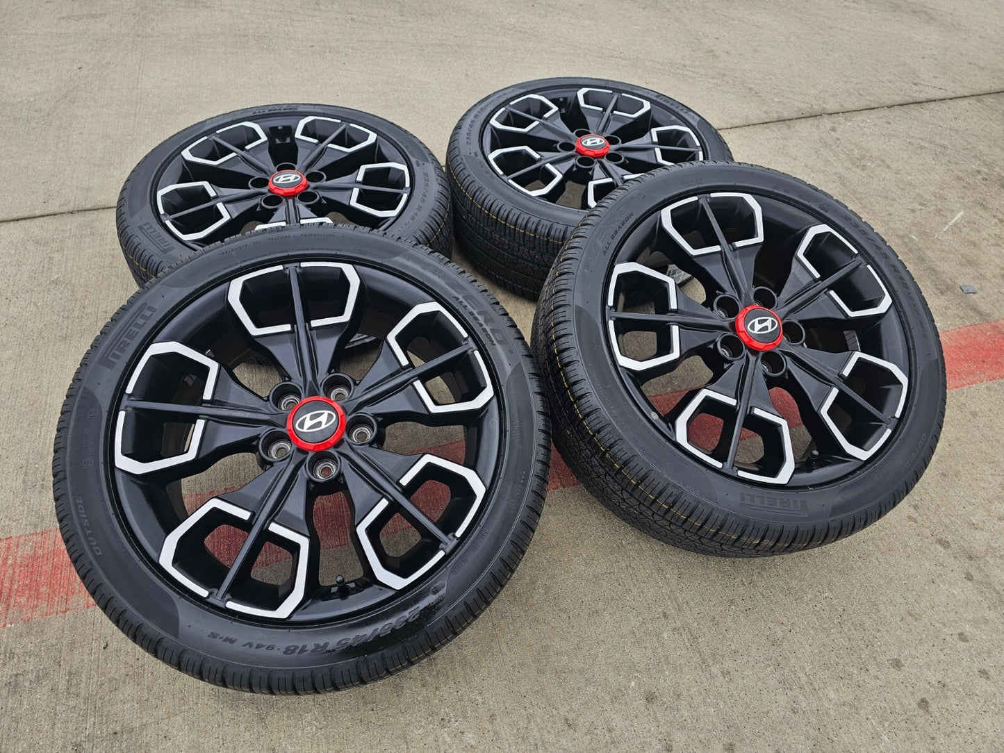18" Hyundai Elantra Sonata Accent OEM Santa Cruz wheels rims 95231 180411 NEW