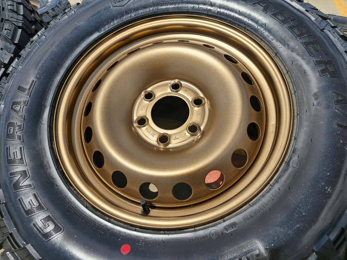 (5) 17" INEOS Grenadier OEM BRONZE wheels rims tires 2023 2024 2025 2026 NEW