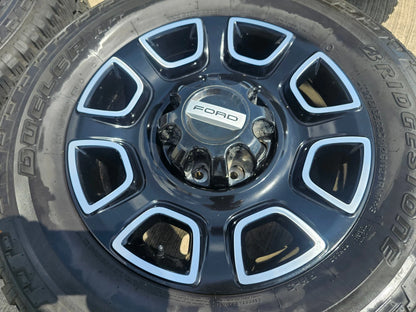 20" Ford F-250 F-350 OEM Lariat Platinum wheels rims 10486 tires 2024 2025