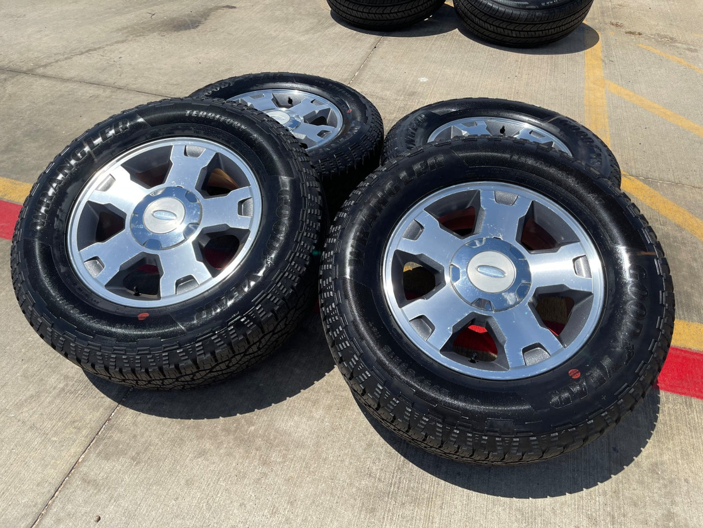 18" Ford F-150 Expedition 3779 OEM rims wheels tires SET GOODYEAR NEW