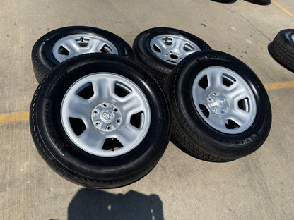 18" Ram 1500 OEM 2667 stock wheels rims SET 2024 2025 2026 2027 MICHELIN NEW