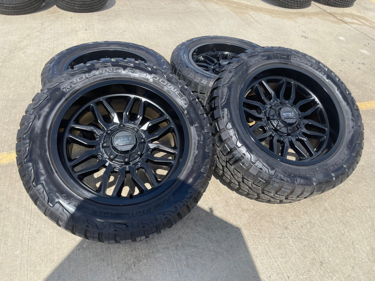 20" 20x10 Impact Off-Road 827 Silverado Ford F-150 RAM wheels rims 6x139 6x135
