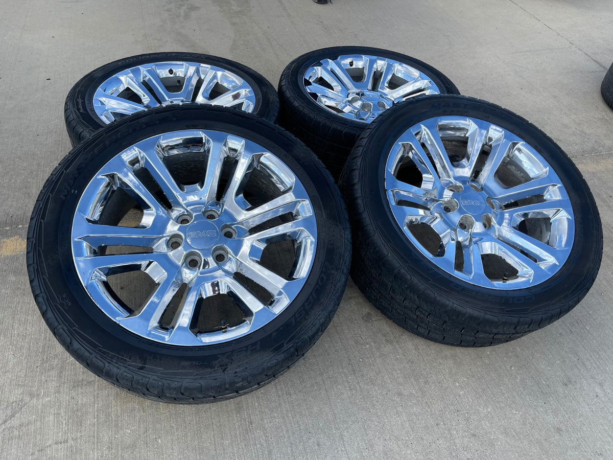 22" GMC Yukon DENALI OEM 4741 wheels rims tires Sierra SET DISCOUNTED