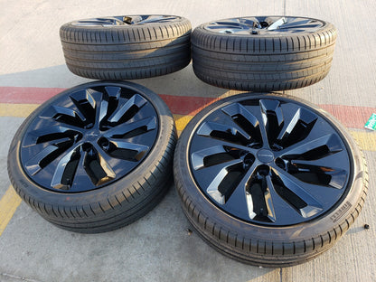 21" Lucid Air OEM Grand Touring black wheels rims tires 5x120 2023 2024 2025 NEW