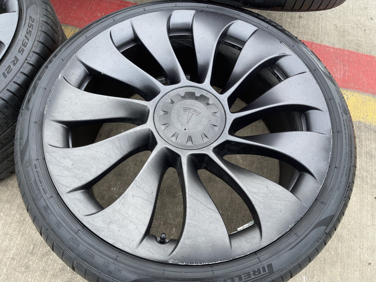 21" Tesla Model Y OEM INDUCTION wheels rims 2022 2023 2024 2025 2026 PIRELLI