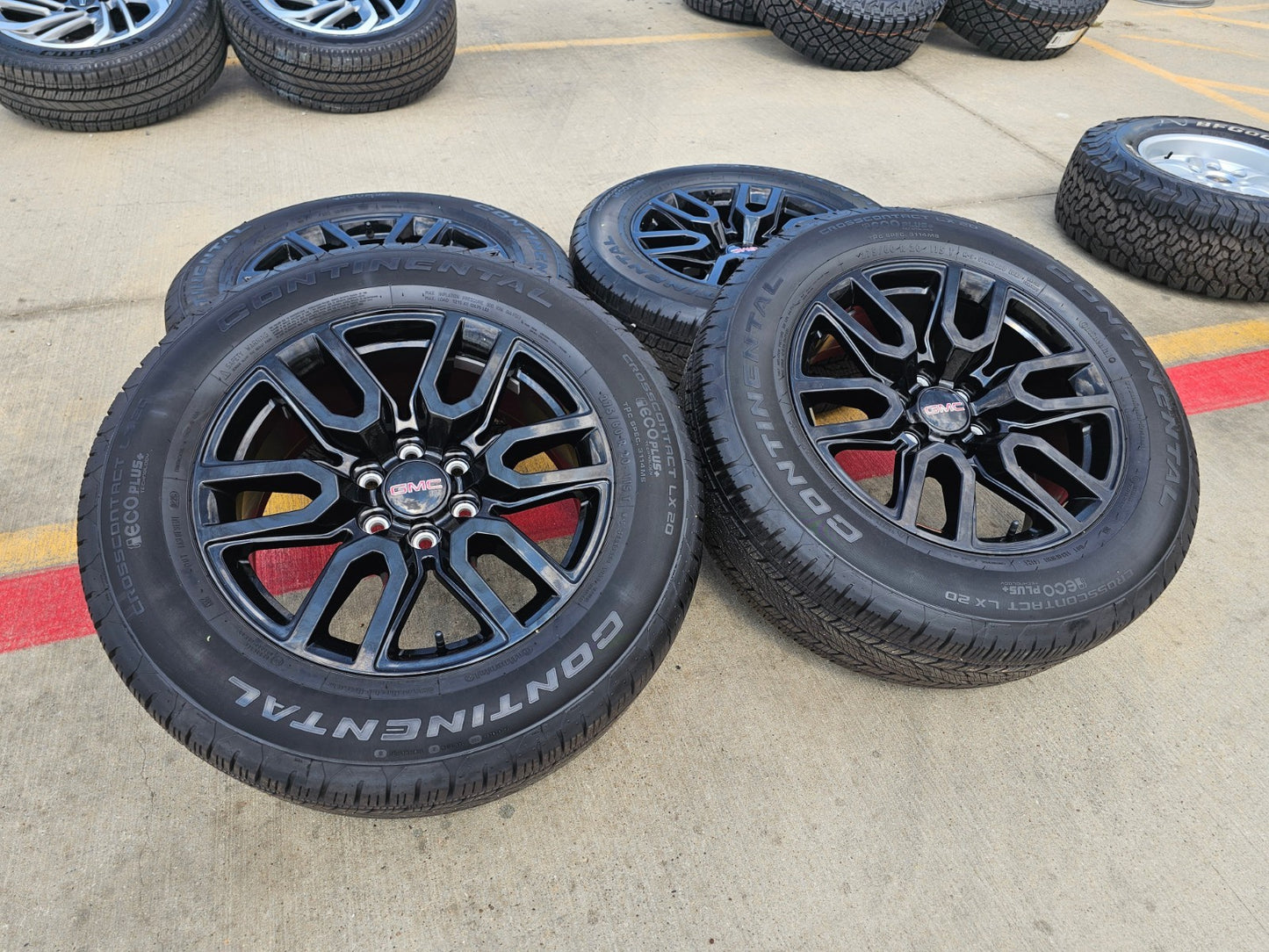 20" GMC Sierra Yukon AT4X Silverado OEM 5914 wheels rims SET CONTINENTAL