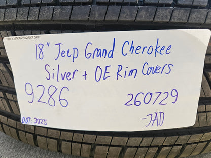 18" Jeep Grand Cherokee L OEM wheels rims 9286 Durango 2025 2026 MICHELIN NEW
